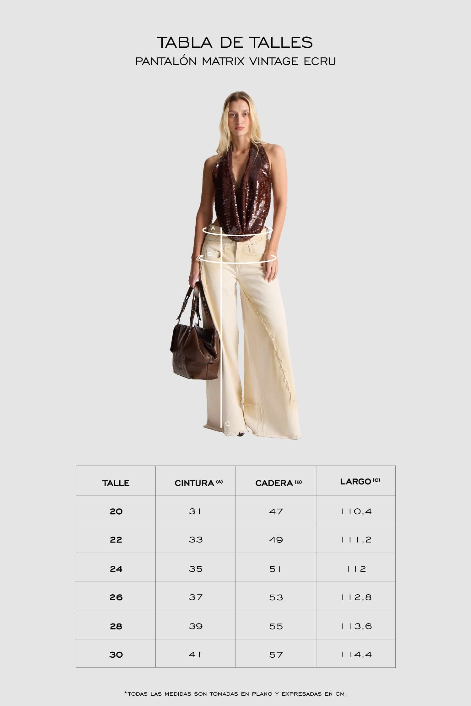 PANTALÓN MATRIX VINTAGE ECRU