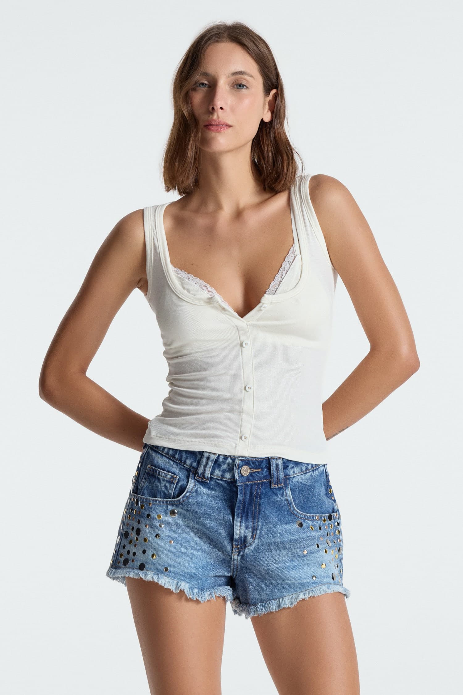 MUSCULOSA DUAL LACE