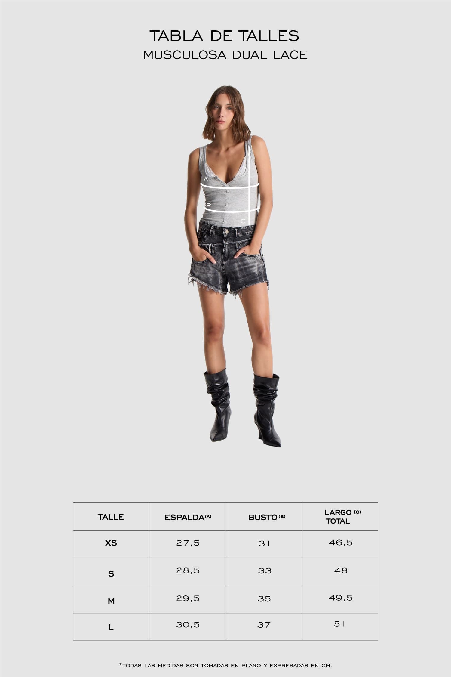 MUSCULOSA DUAL LACE